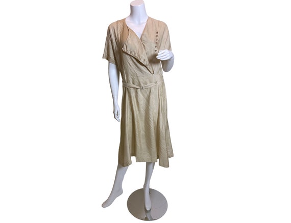 1920s Silk Pongee Dress