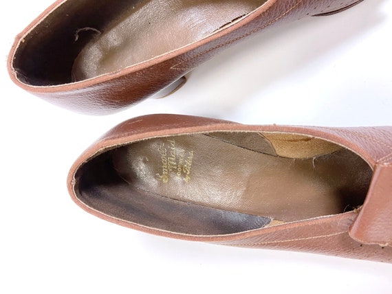 1940s Brown Smartmaid Shoes 6.5 to 7 - image 3