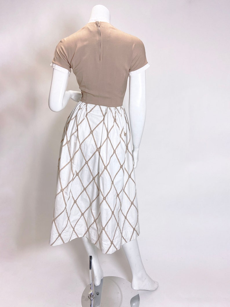 Late 1940s to Early 50s L'Aiglon New Look Style Dress image 6