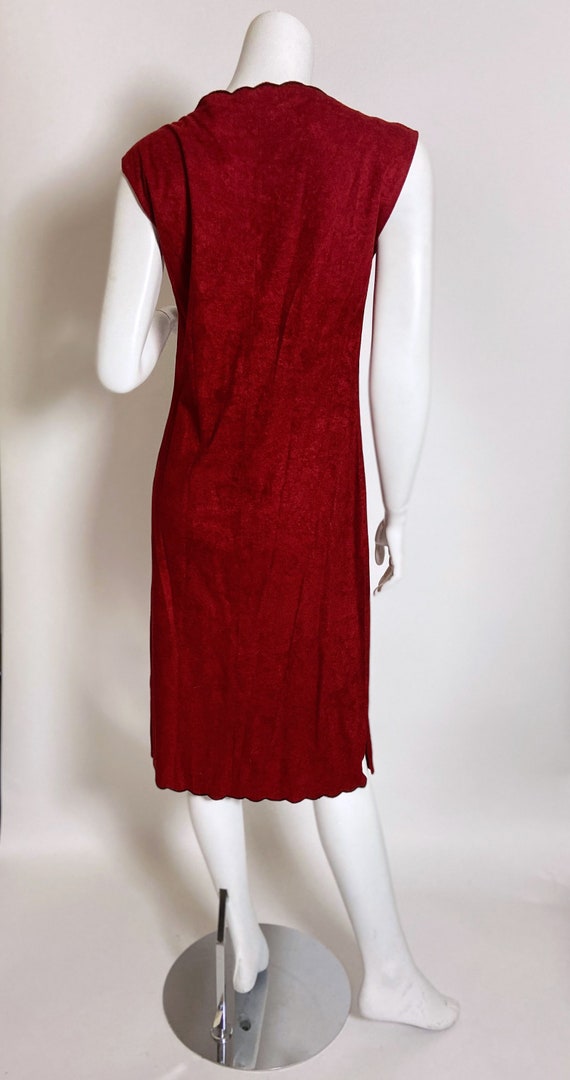 1970s Young Edwardian Microsuede Dress - image 4