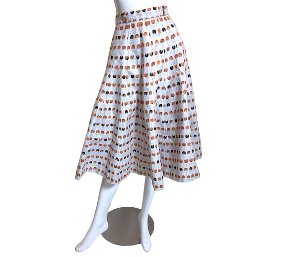 1950s Best Mode Tulip Print Skirt