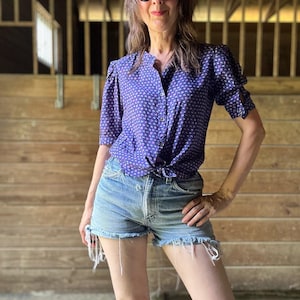 1980er bis 90er Jahre Chloe Seidenbluse Henri Bendel