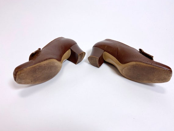 1940s Brown Smartmaid Shoes 6.5 to 7 - image 9