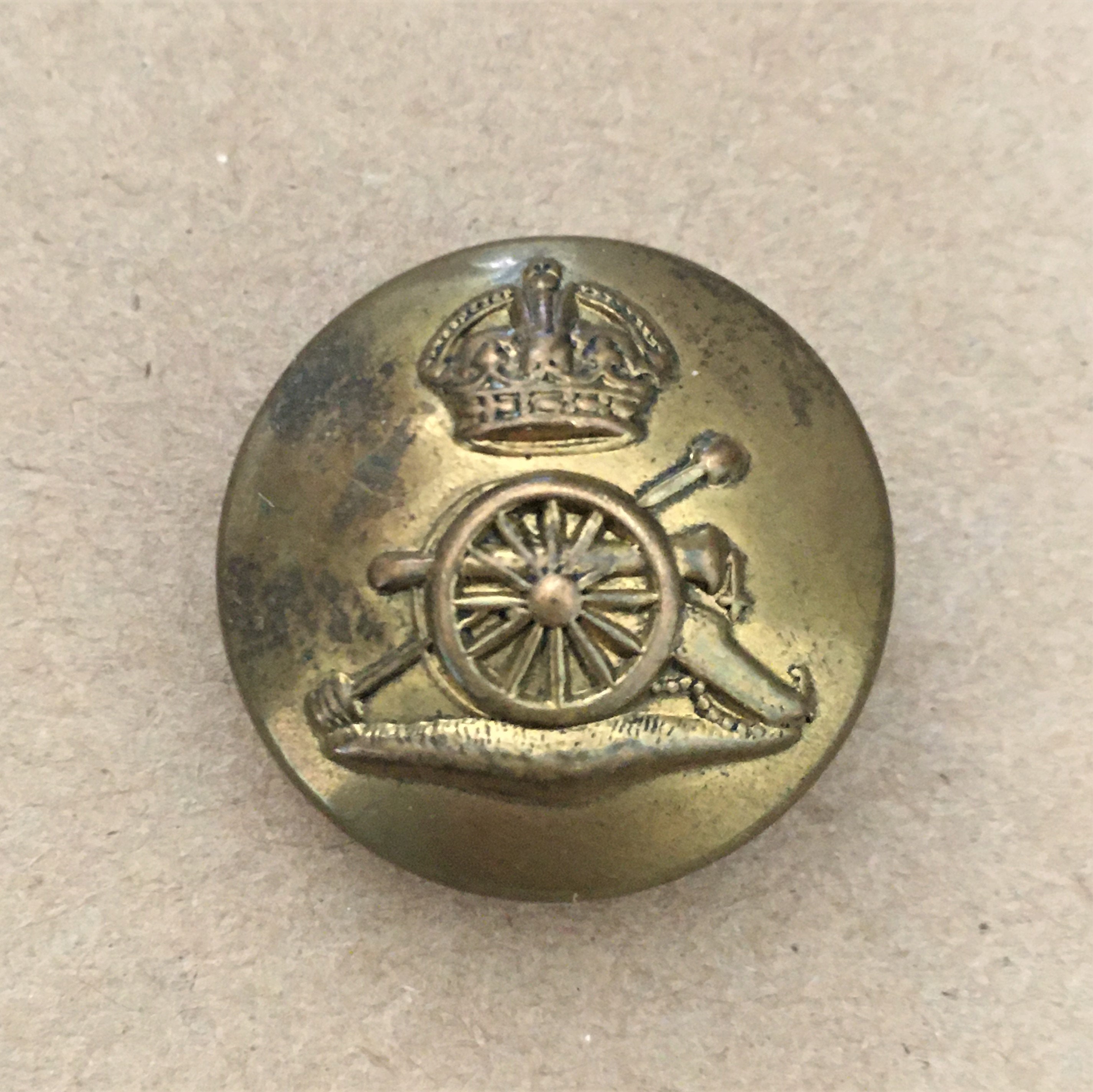 Vintage Royal Artillery Brass Button. Armfield & Co. Ltd. Etsy UK