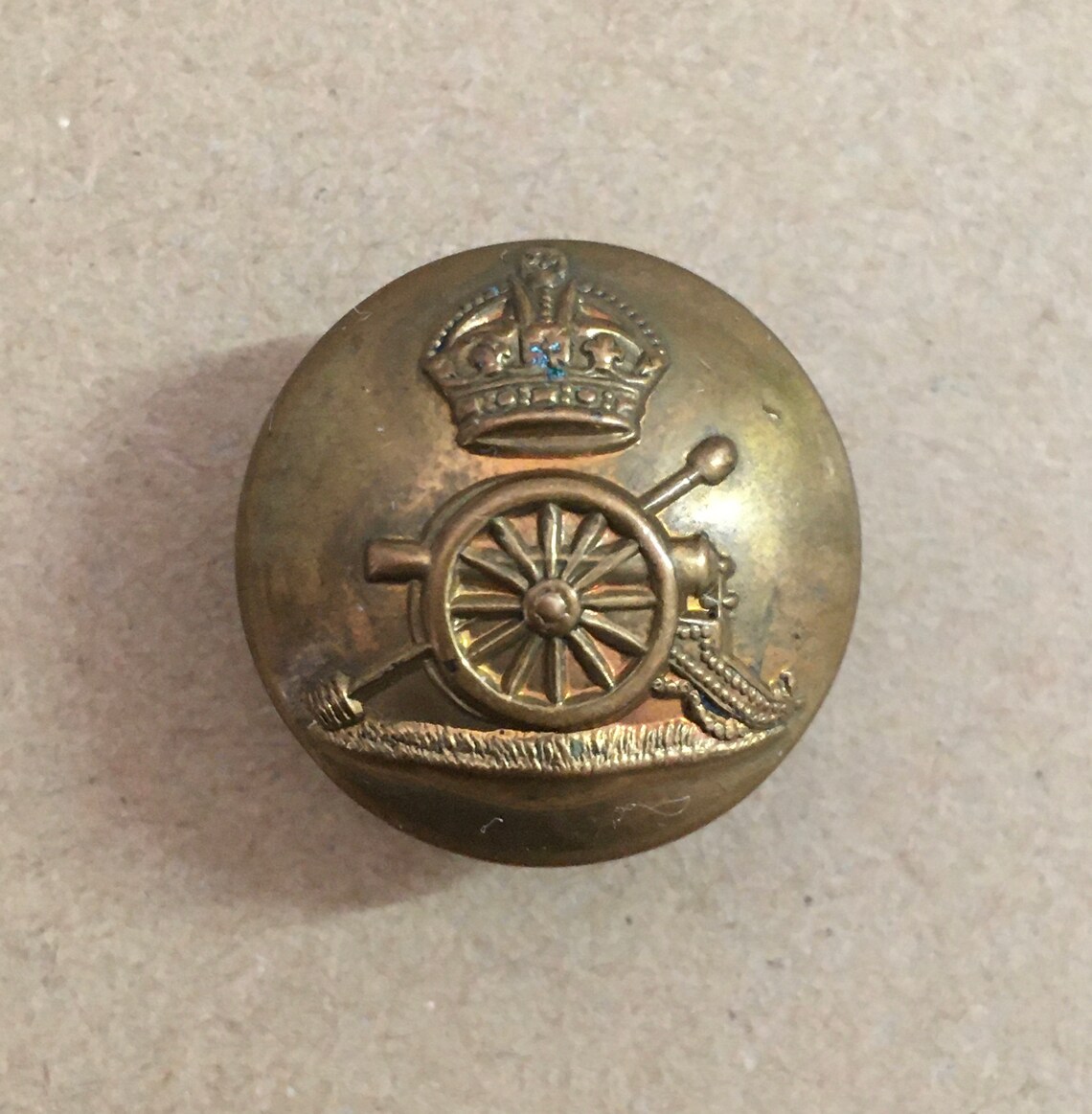 Vintage Royal Artillery Brass Button. Armfield & Co. Ltd. Etsy