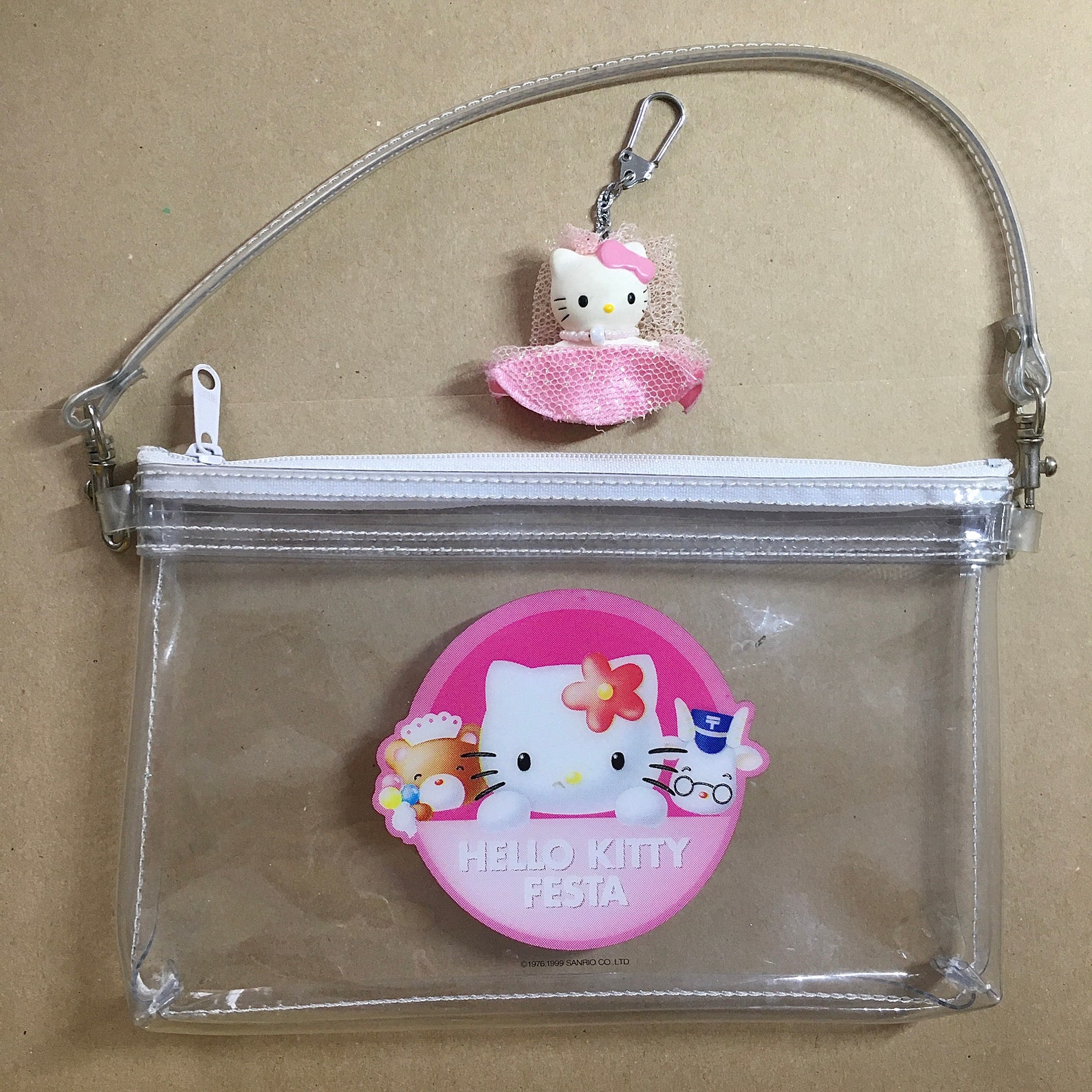Hello Kitty Zip Fastened Retro Clear PVC Purse Vintage Handbag - Etsy UK