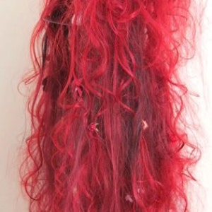 Long Mermaid Wig  - Custom Made with Shell Crown + Pearl Beads + Flowers