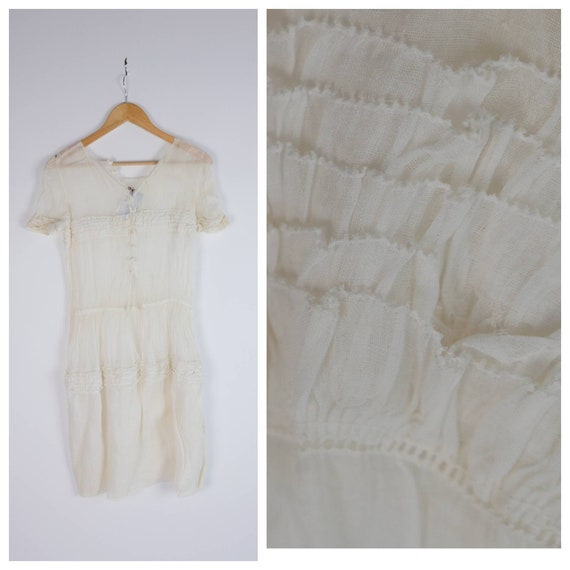 Gauzy Sheer 1900s Under Dress