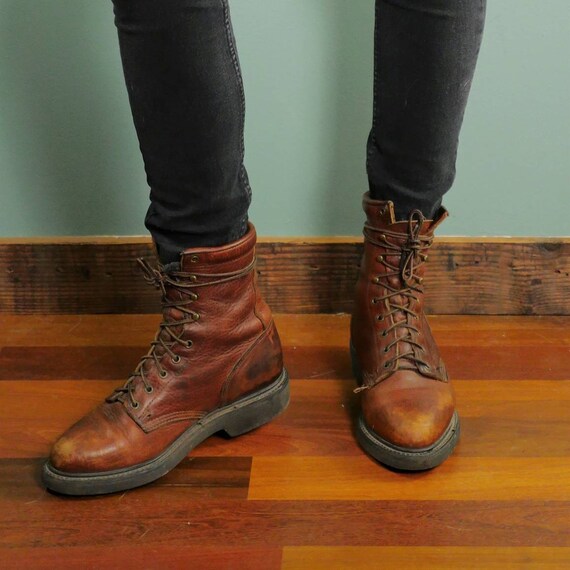 The Perfect Distressed Work Boot