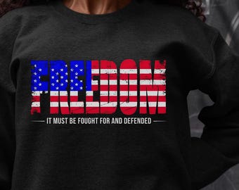 Amerika Erste Flagge Freiheit Crewneck Sweatshirt US Schiff
