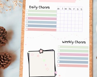 Kids Chore Chart Printable: Daily & Weekly Routine (PDF Download)