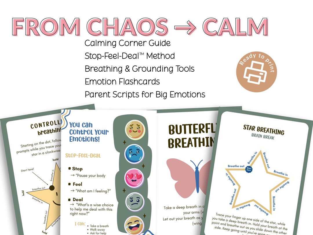 Calming Corner Kit for Kids | Emotional Regulation Printables (digital ...