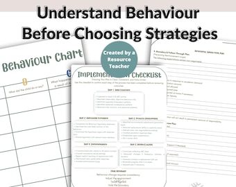Behavior Intervention Toolkit | ODD, Autism, ADHD Support (Digital PDF Download) + Editable Canva Link