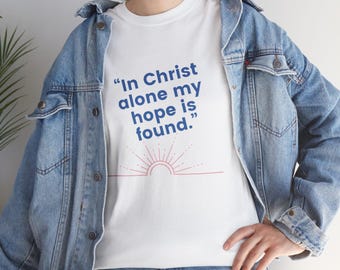 In Christ Alone Christian Tee: Unisex Faith-Based Apparel