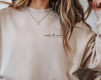 Embroidered Christian Sweatshirt | Ephesians 2:10, Faith Based Gift