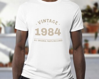 Custom Vintage Year T-Shirt, Comfort Colors Personalized Birthday Tee