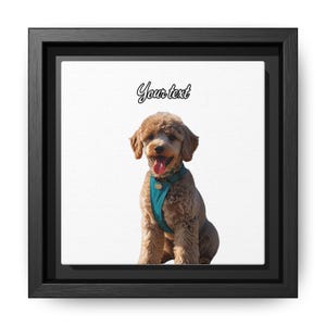 Custom Dog Portrait Painting - Pet Memorial Wall Art Portrait Painting Custom Cat Family Wall Art, Framed Matte Canvas, Cat Lover Gift,