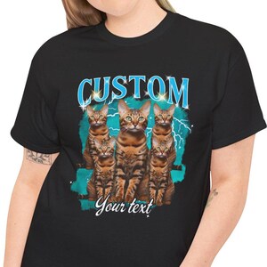 Custom Pet Portrait Shirt: Personalized Cat & Dog Photo Tee