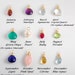 One tiny birthstone charm. Add a real gemstone / birthstone to your necklace, personalized necklace, personalize your jewelry,
