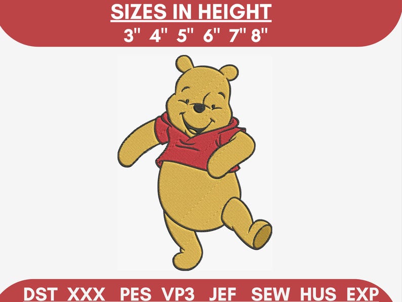 Winnie the pooh embroidery designs