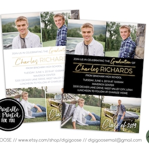 SAME DAY, Graduation Announcement, Graduation Invitation, Photo Graduation Announcement, Graduation Party invitation, Grad Party invite