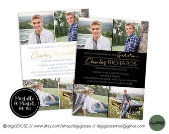 SAME DAY, Graduation Announcement, Graduation Invitation, Photo Graduation Announcement, Graduation Party invitation, Grad Party invite