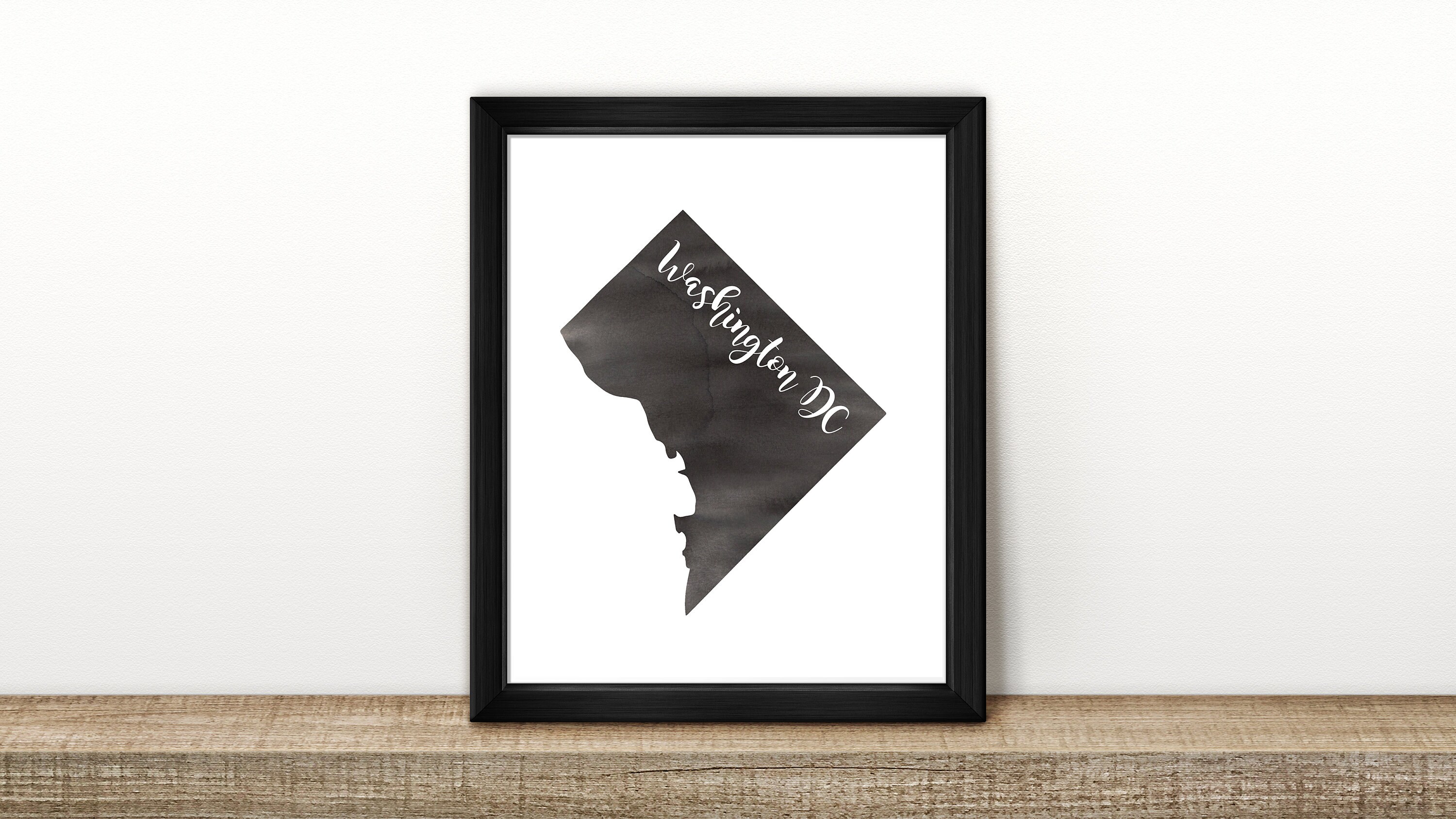 CLEARANCE // Washington DC Map // Watercolor Art Print // Poster ...