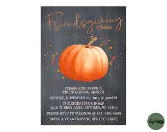 EDITABLE, Friendsgiving TEMPLATE, Thanksgiving invite, Friendsgiving Invitation, Edit yourself, diy Editable, INSTANT, Printable