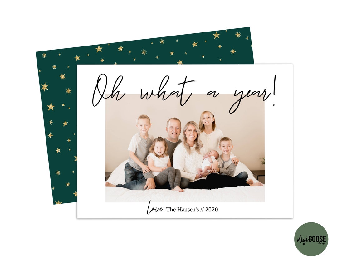 EDITABLE // TEMPLATE // Do It Yourself // Christmas Card Etsy
