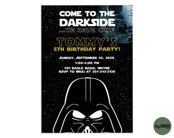 EDITABLE Star Wars Invitation TEMPLATE, Printable Star Wars Birthday Invite, Star Wars, Star Wars Party, DIY, Instant Download