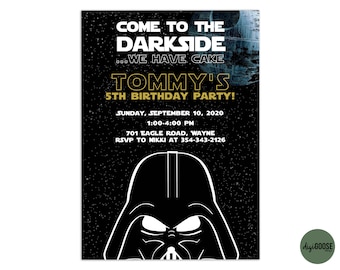 EDITABLE Star Wars Invitation TEMPLATE, Printable Star Wars Birthday Invite, Star Wars, Star Wars Party, DIY, Instant Download
