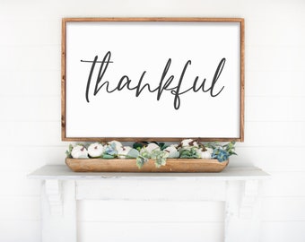 CLEARANCE!! // Instant Download // THANKSGIVING Print // Thankful // Printable Decor // Thanksgiving Wall Art // Wall Print // Printables