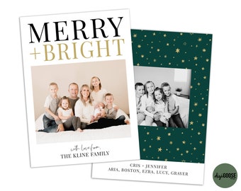 EDITABLE // TEMPLATE // Christmas Card Template // Photographers Christmas Card Template // Holiday Card Templates // Fully editable