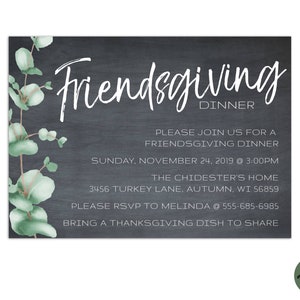 EDITABLE, Friendsgiving TEMPLATE, Thanksgiving invite, Friendsgiving Invitation, Edit yourself, diy Editable, INSTANT, Printable
