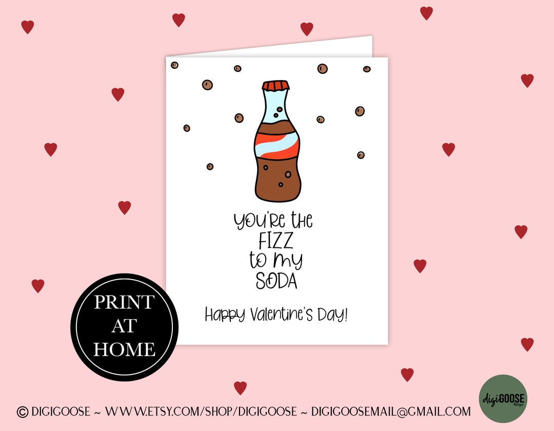 Cute Valentine Card Printable / Valentine Printables / Instant Download ...