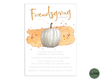 EDITABLE, Friendsgiving TEMPLATE, Thanksgiving invite, Friendsgiving Invitation, Edit yourself, diy Editable, INSTANT, Printable