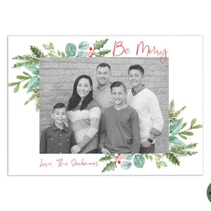 EDITABLE // TEMPLATE // Christmas Card Template // Photographers Christmas Card Template // Holiday Card Templates // Fully editable