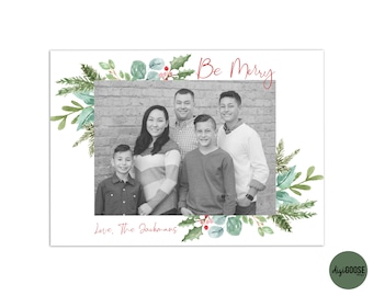 EDITABLE // TEMPLATE // Christmas Card Template // Photographers Christmas Card Template // Holiday Card Templates // Fully editable