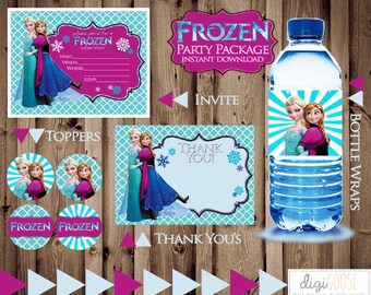 50% off -- INSTANT Download -- FROZEN Party Package -- Party Pack -- Printable