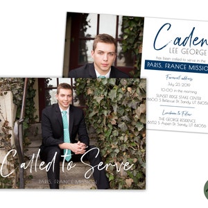 EDITABLE, Template, LDS Missionary Farewell invitation, Missionary invite, Photo card, Missionary announcement, Sister missionary, PRINTABLE