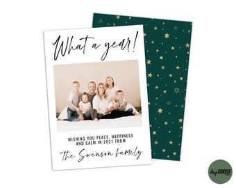 EDITABLE // TEMPLATE // What a year 2020 // Christmas Card Template // Christmas Card Template // Holiday Card Templates // Fully editable