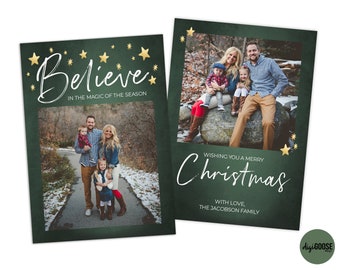 EDITABLE // TEMPLATE // Christmas Card Template // Photographers Christmas Card Template // Holiday Card Templates // Fully editable