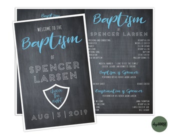 EDITABLE, Lds Baptism Program Template, Printable Baptism Program, Lds boy baptism, Lds baptism, DIY, Editable Template, Neutral, CTR