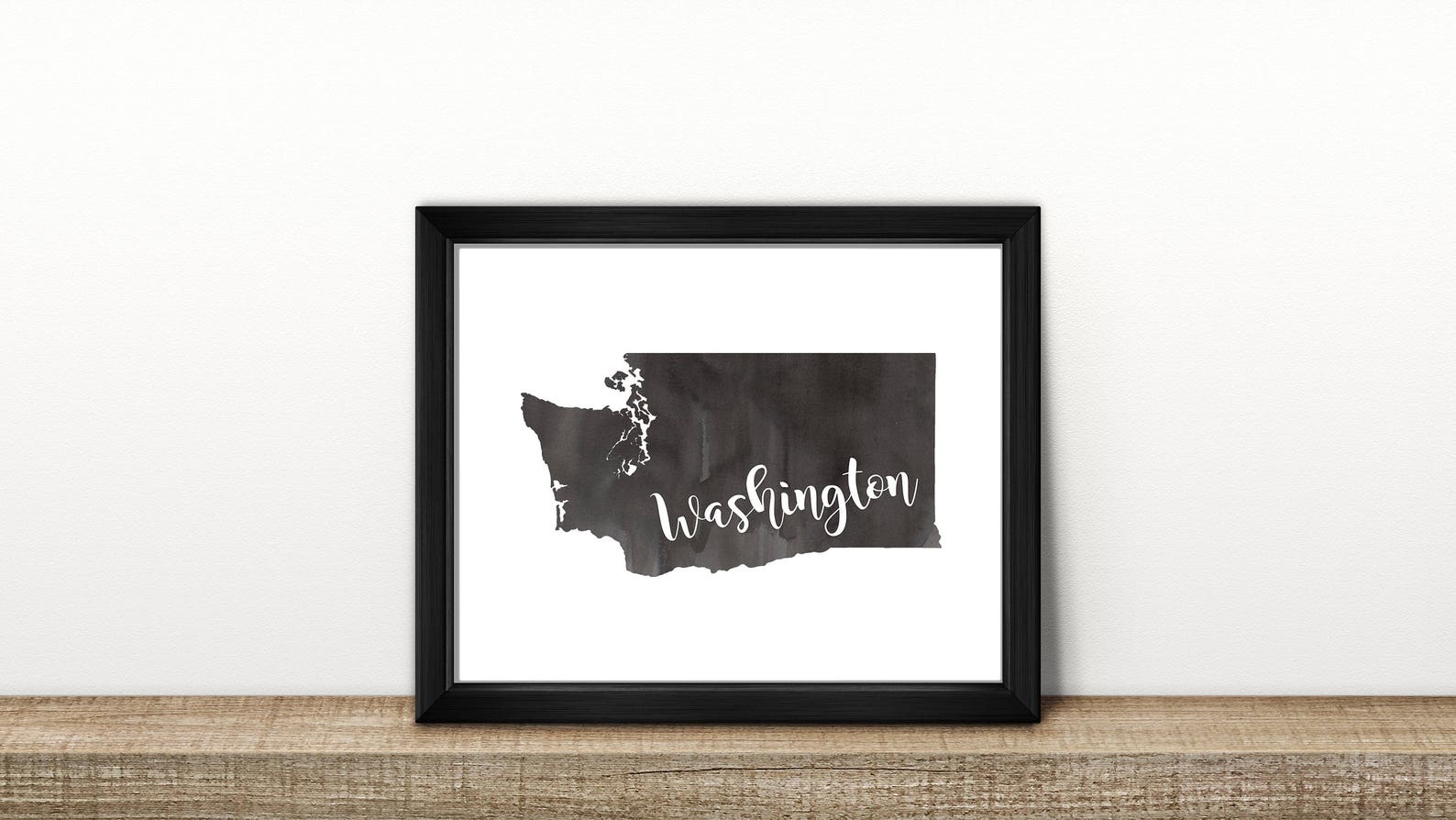 CLEARANCE // WASHINGTON state Map // Watercolor art print // | Etsy