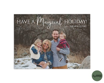 EDITABLE // TEMPLATE // Christmas Card Template // Photographers Christmas Card Template // Holiday Card Templates // Fully editable