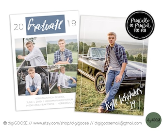 SAME DAY, Graduation Announcement, Graduation Invitation, Photo Graduation Announcement, Graduation Party invitation, Grad Party invite
