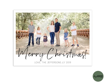 EDITABLE // TEMPLATE // Christmas Card Template // Photographers Christmas Card Template // Holiday Card Templates // Fully editable