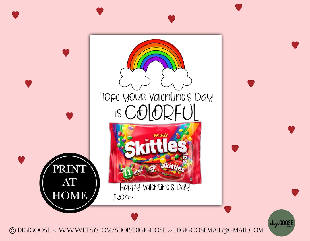 Cute Valentine Card Printable / Valentine Printables for Kids / Instant ...