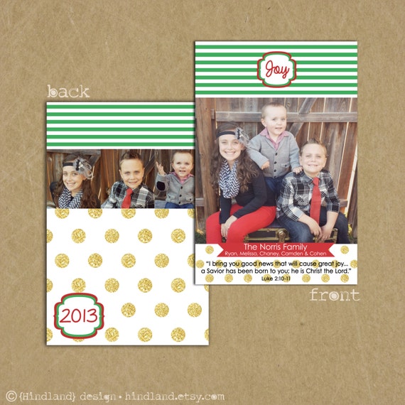Items similar to SAME DAY TURNAROUND Christmas Photo Card Custom