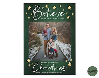 EDITABLE // TEMPLATE // Christmas Card Template // Photographers Christmas Card Template // Holiday Card Templates // Fully editable